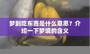 梦到吃东西(梦到吃东西预示着什么)-命理之家