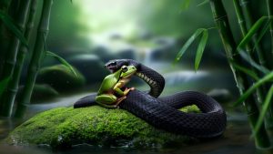 梦见蛇吃青蛙_周公解梦大全